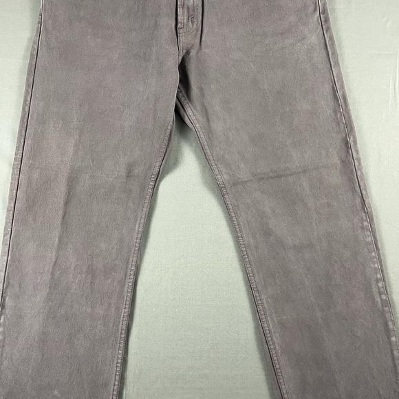 Vintage Y2K Levi's 505 Regular Fit Straight Leg Denim Jeans 37x30 Faded Gray - Picture 3 of 13